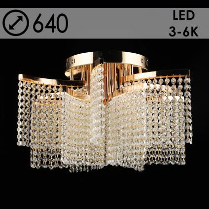 Люстра E2654/35W FGD золото/хрусталь 35W LED 3000K-6000K d640 h380, 24